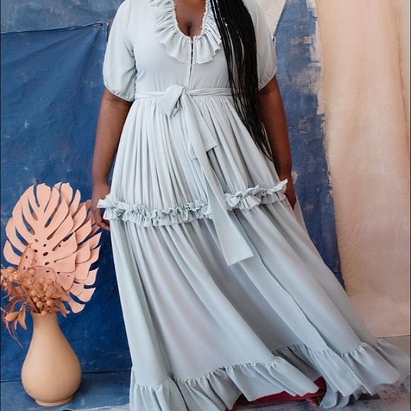 Zelie for She Dresses & Skirts - Zelie for She Ruffled Maxi Dress